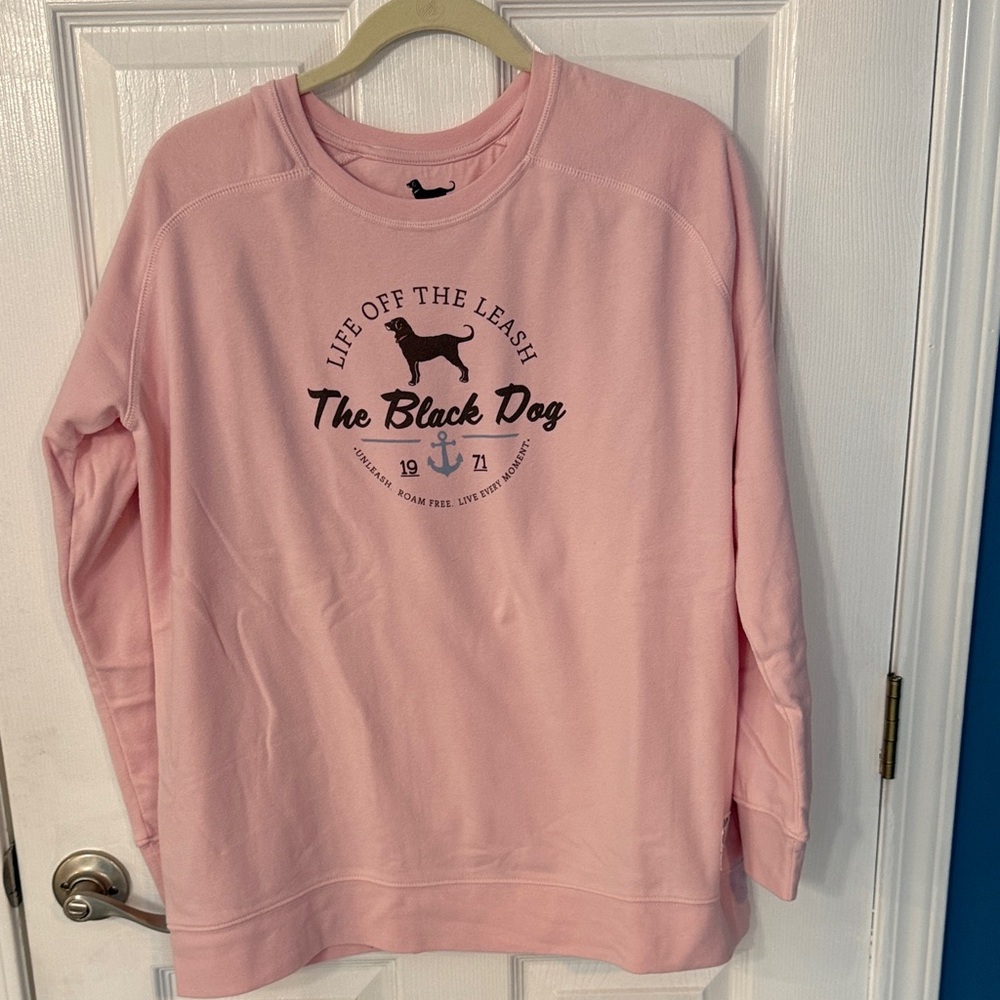 The Black Dog Pink Sweatshirt